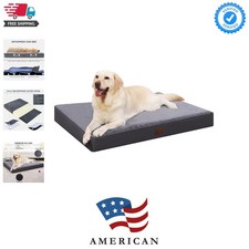 Waterproof Dog Beds Large Sized Dog Orthopedic Dog Beds for Crate with Remova...