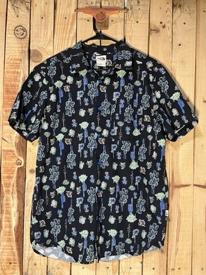 The North Face Men s Short Sleeve Baytrail Pattern Shirt Cactus Outdoor Button L