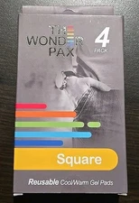 Wonder Pax Square Hand Reusable Warm/Cool Gel 4 Pack Brand New