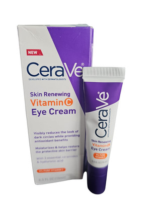 CeraVe Skin Renewing Vitamin C Eye Cream for Dark Circles & Puffiness, .5 oz