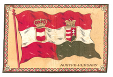 Pre-1918 Austro-Hungary Felt Flag 10.5"x15.75" Rare Jumbo Premium Double Sided