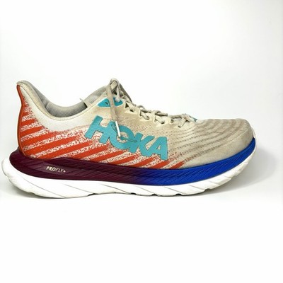 Hoka One One Mach 5 Men's Size 12.5 D  White Flame Athletic Running Sneakers
