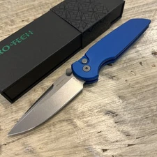 ProTech TR-3 Integrity, INT101-Blue, S35VN, Manual Folder, Authorized Dealer