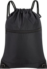 Drawstring Bags Backpack Sackpack Cinch Bags for Sports, Gym, Travel, Beach Bla