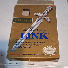 Nintendo Zelda II The Adventure of Link NES Cartridge, Box, Manual, 1988