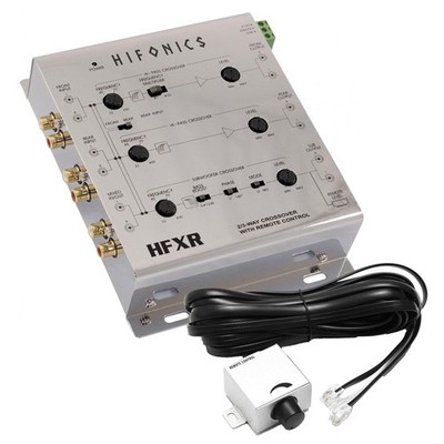 Hifonics HFXR 2/4 Ch 2/3 Way Active Crossover, 8.5V Line Driver with Remote B...