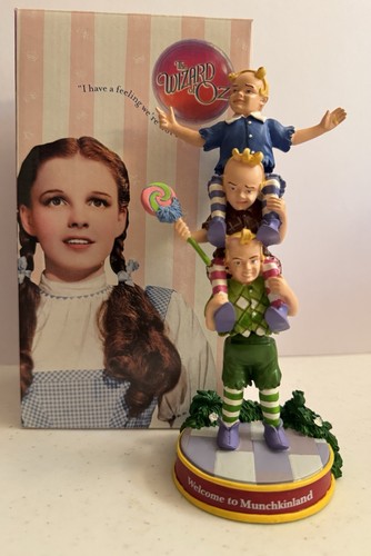 WIZARD OF OZ LOLLIPOP BOY MUNCHKIN BOBBER FIGURINE VANDOR #71753 NEW IN BOX