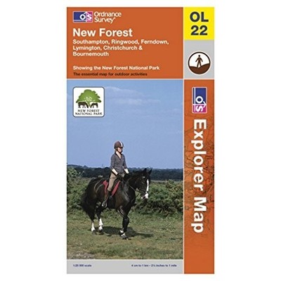 New Forest: Sheet 22 (Outdoor Leisure Ma... by Ordnance Survey Sheet map, folded