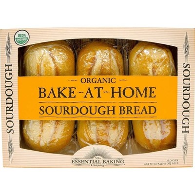 Essential Baking Co Organic Bake-at-Home Sourdough Bread, 18.2 Oz @ Pack of 3