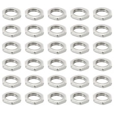 M7x0.75 Steel Hex Nuts 100pcs Metric Thread Zinc Finished Hardware Nuts 2mm Tall