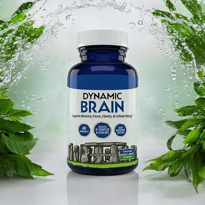 New Dynamic Brain Supplement 60 Capsules Memory Focus Clarity  EXP 09/2027