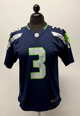 Nike Seattle Seahawks Russell Wilson #3 NFL Football Jersey Youth Size L 14-16