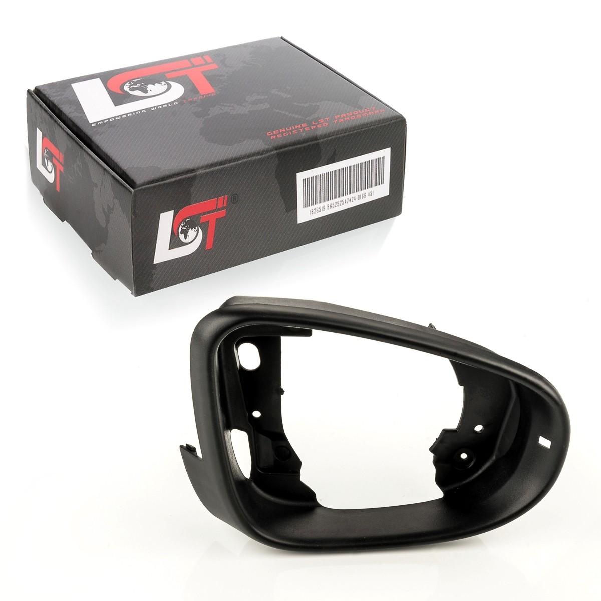 Outer Mirror Frame Right Inner Trim Satin Black For VW TOURAN 1T 2009-2015