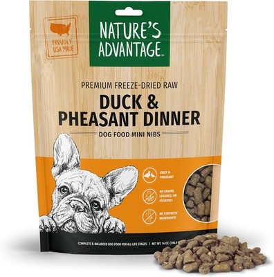 Nature's Advantage Freeze-Dried Raw Duck & Pheasant Dinner Dog Food Mini Nibs,14
