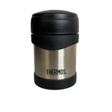 Thermos 10 Oz Vacuum Insulated Stainless Steel Vintage Cup Lid Warm Food Jar
