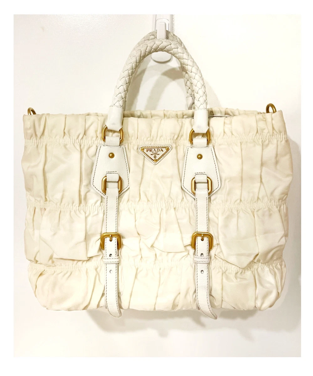 White nylon prada bag clearance