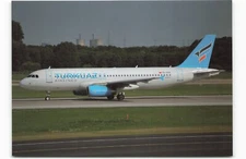 Postcard Airline TURKUAZ AIRLINES A320-232 TC-TCD No. A1368 AUC1.