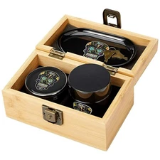Day Of The Dead Stash Box Combo - DOD Gringer, DOD UV Stash Jar, DOD wooden Box