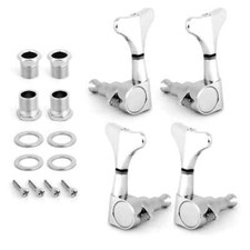 4 String 2R2L Bass Guitar Tuning Pegs Sealed Tuner Machine Heads Zinc Alloy USA