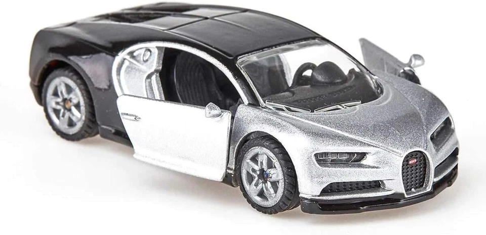 Siku 1508 Bugatti Chiron Sports Car, Toy car for children Metal/Plastic, Silver — 第 3/4 张图片