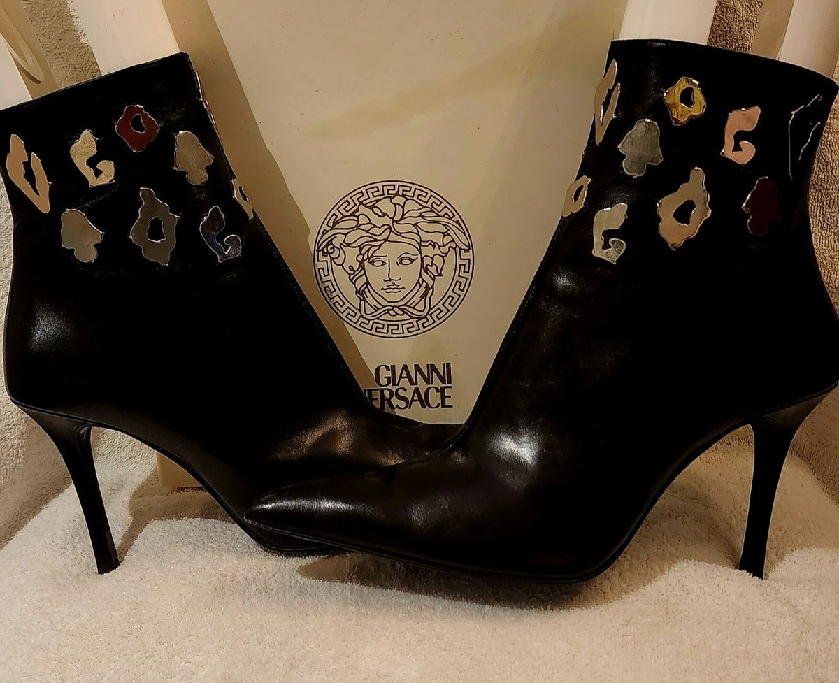 Gianni Versace Versace Trainers Black And Gold Gianni Versace