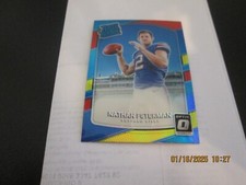 NATHAN PETERMAN  2017 DONRUSS OPTIC RED & YELLOW PRIZM RATED ROOKIE CARD #184