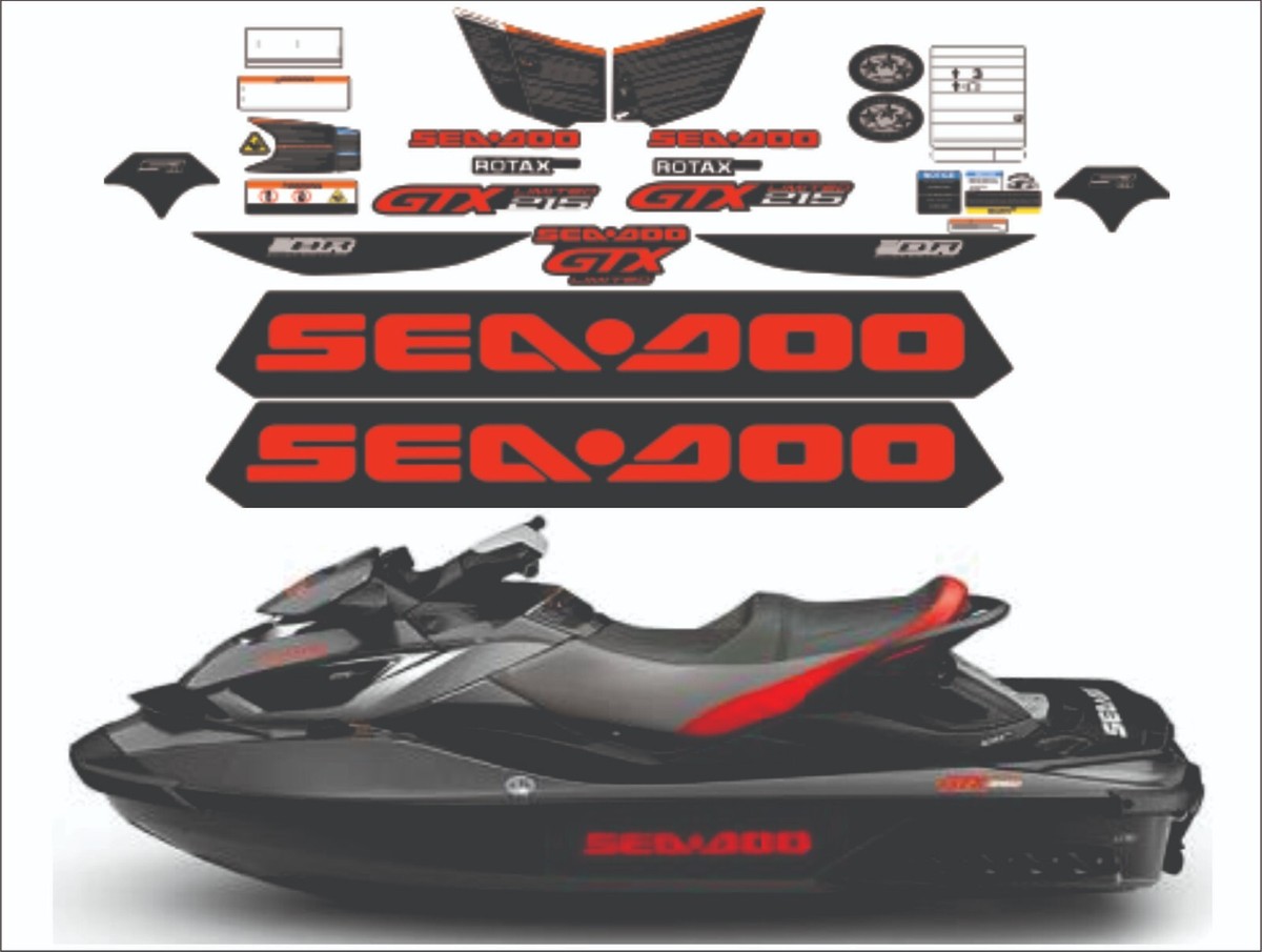 SEADOO GTX 215 limited 2014 Graphics Decal Sticker Kit