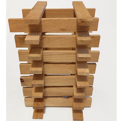 Holzbausteine aus unbehandeltem Eichenholz Maße 160 x 23 x 8mm Bauklötze aus EU