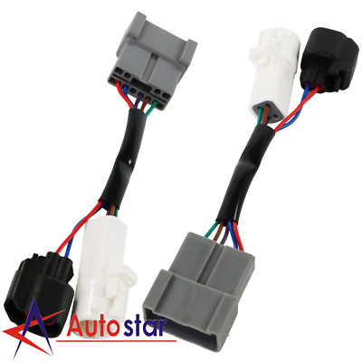 L&R Pair Set Mirrors Power Heated Upgrade Harness Adapter For Ford Excursion