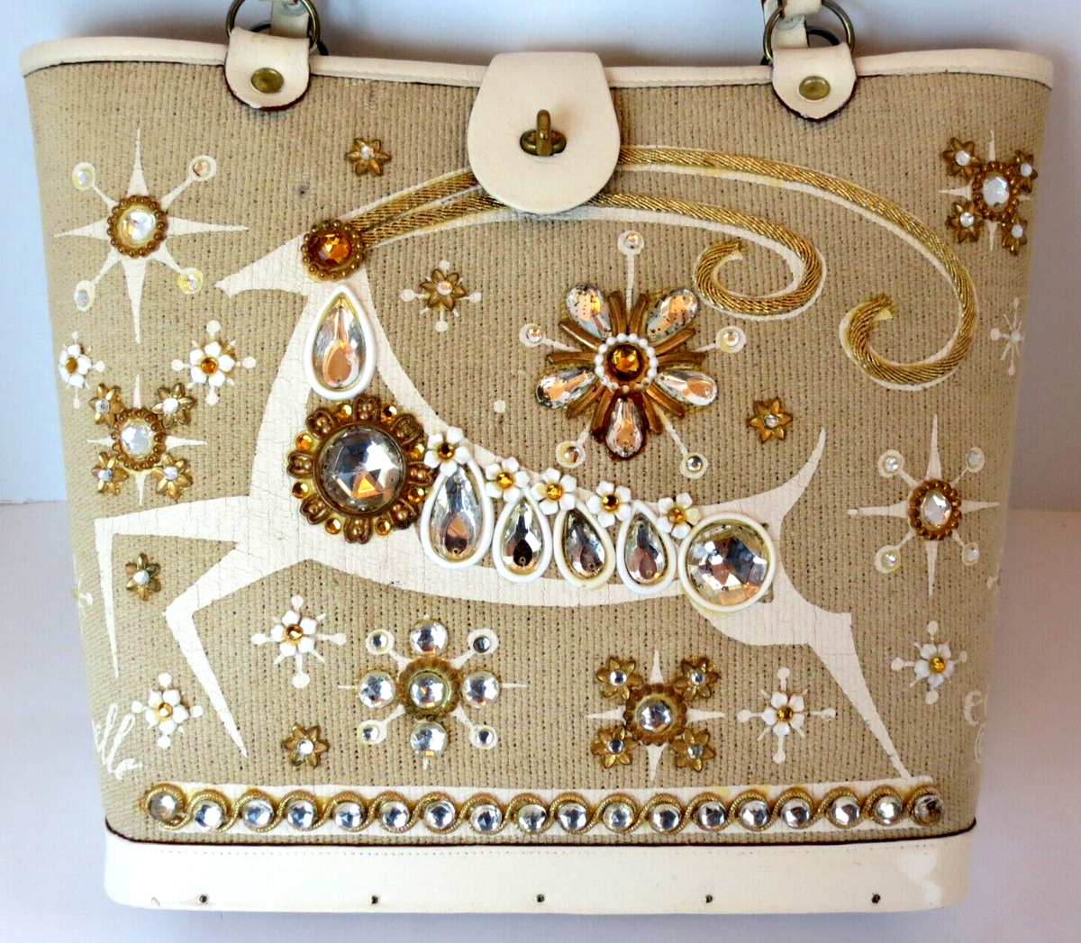 Enid Collins Of Texas Vintage 1966 Purse Bag - Gazelle | eBay