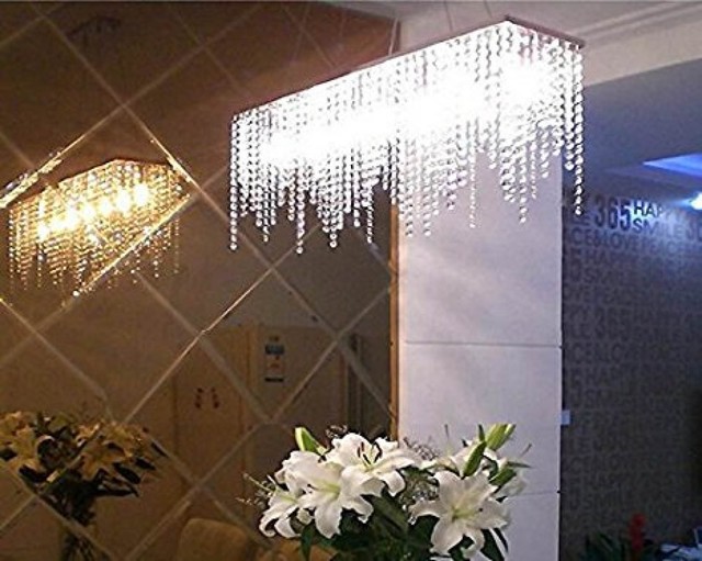 crystal dining room light