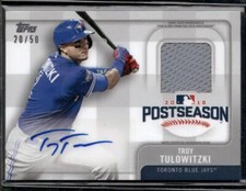 2017 Topps #PPAR-TT Troy Tulowitzki Postseason Performance Jersey AUTO #/50