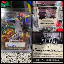 2024 Leaf Metal Ethan Holliday #CA-EH1 Classic Art 1/1 Auto Autograph RC Rookie