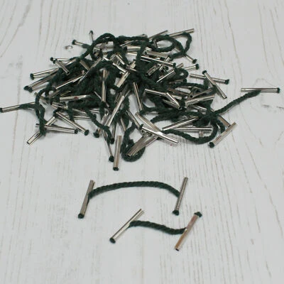 WHITECROFT ESSENTIALS Treasury Tags Metal Ended 50 Tags in a Random Mix of 25mm & 51mm Sizes