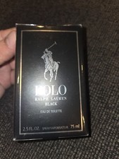 POLO RALPH LAUREN BLACK for Men EAU DE TOILETTE SPRAY 2.5 fl oz 75 mL Authentic