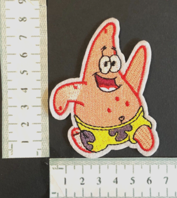 patch spugna patrick stella spongebob squarepants toppa termoadesiva iron rosa