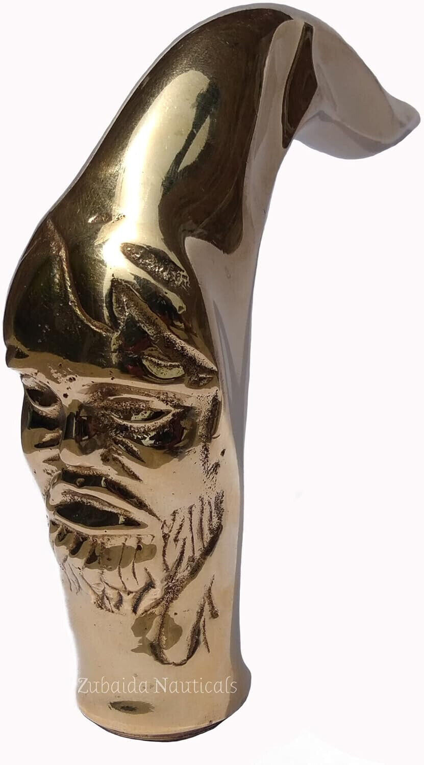 Antique Solid Brass Beautiful Designer Aliens Bra… - image 2