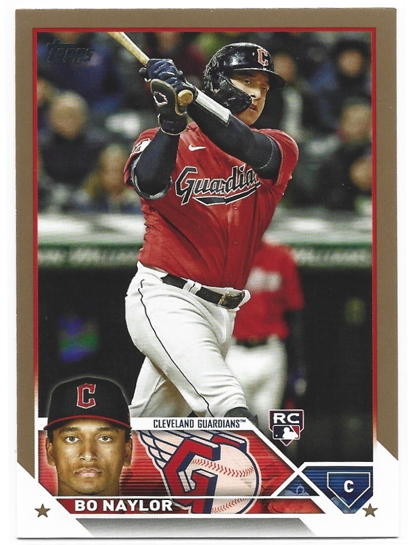 2023 Topps Bo Naylor Gold Border Rookie RC #421 0799/2023