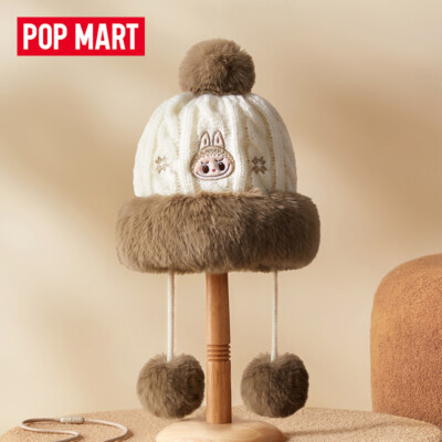 POPMART WARM FLUFFY Series LABUBU Plush hat warm New GIFT CUTE