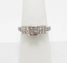 1CT Natural Diamond Engagement Anniversary Wedding Bridal Ring 10K White Gold