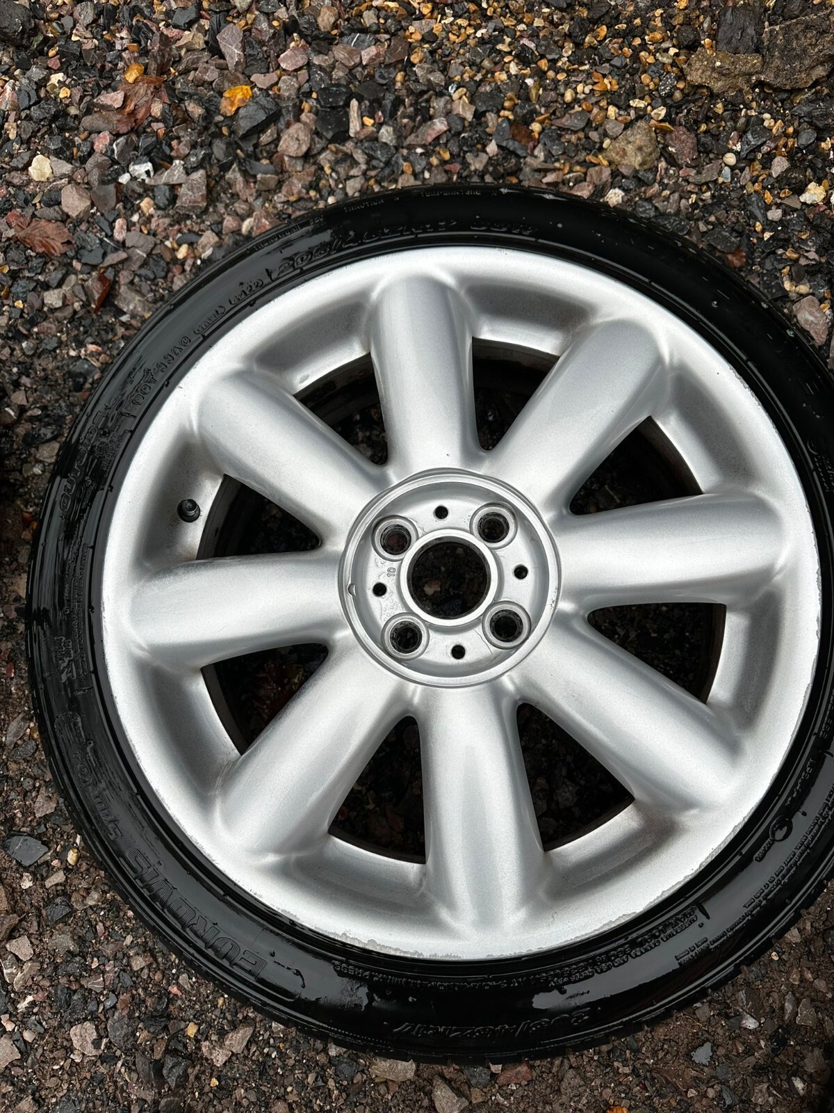 SET of 4 BMW Mini Car wheels and tyres 4/100 bolt pattern 17" run flats