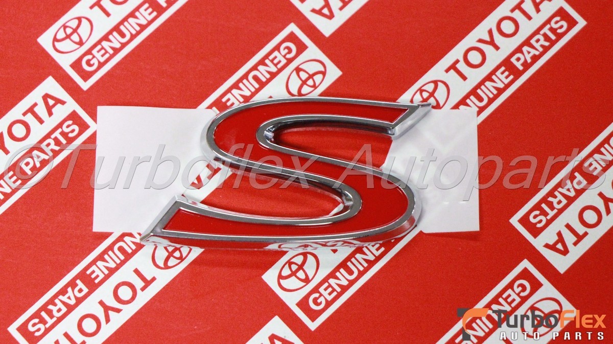 Toyota Corolla Matrix 2003-2008 Genuine S Rear Trunk Emblem 75444
