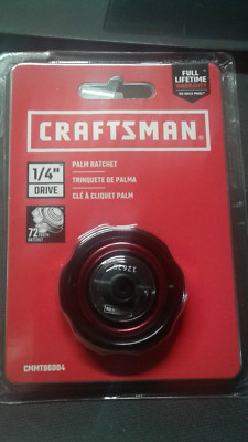 New CRAFTSMAN 1/4 Inch Drive Palm Ratchet PN 12625 CMMT86004