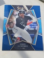 Jesus Sanchez 2022 Panini Select Carolina Blue Premier Level Prizm MARLINS