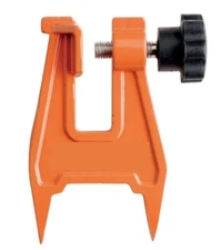 Stump vise for holding your chainsaw while filing sharpening Orange 5"