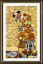 The Embrace by Gustav Klimt | Framed canvas | Wall art oil painting print HD