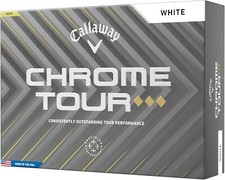 Callaway Golf 2024 Chrome Tour Triple Diamond WHT Golf Balls 1 Dozen, 12 Balls