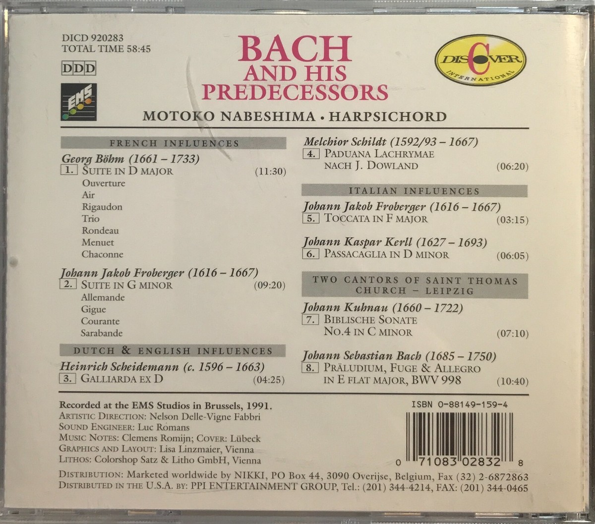 クラシック 91. BACH THE COLLECTION 91. BACH THE COLLECTION - BWV 0 BACH 91. And