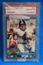 1991 STADIUM CLUB # 94 Brett Favre RC PSA 10 GEM MT # 02149542 ATLANTA FALCONS !