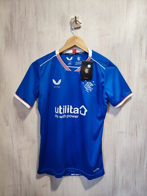 KIDS XL Glasgow Rangers 2020 2021 home Size JXL soccer shirt jersey kit football